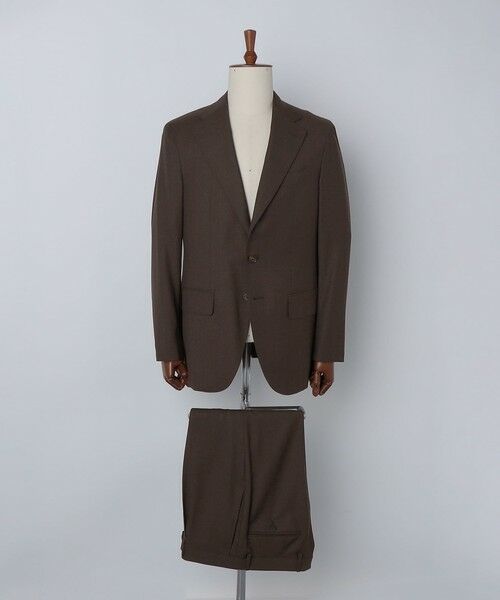 SHIPS / シップス セットアップ | Valditaro: ウール ブラウン ソリッド スーツ | 詳細12