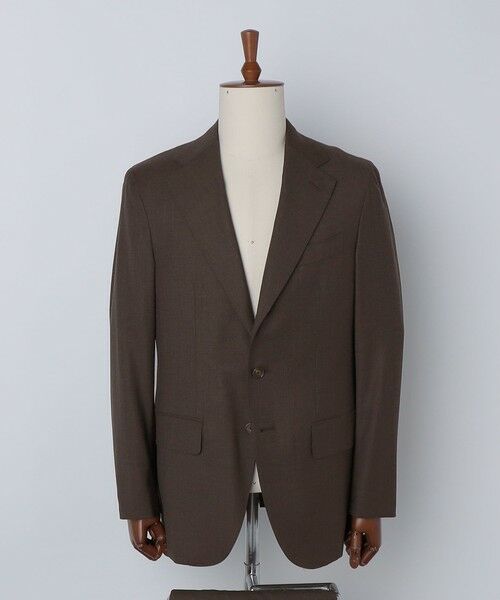 SHIPS / シップス セットアップ | Valditaro: ウール ブラウン ソリッド スーツ | 詳細13