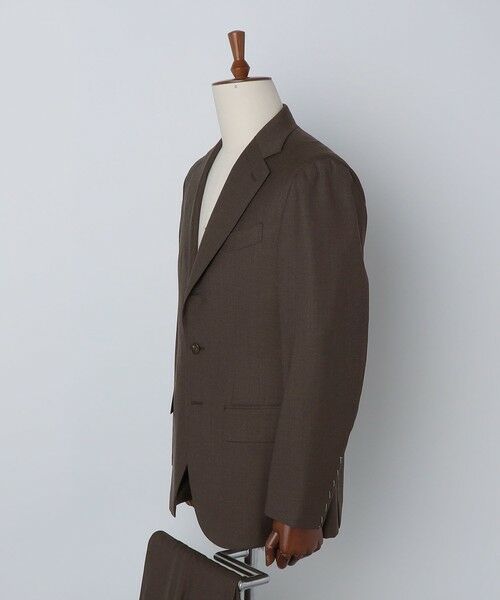 SHIPS / シップス セットアップ | Valditaro: ウール ブラウン ソリッド スーツ | 詳細14