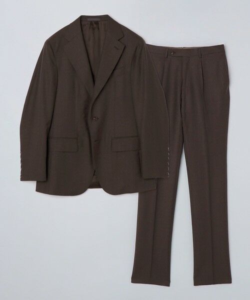SHIPS / シップス セットアップ | Valditaro: ウール ブラウン ソリッド スーツ | 詳細23