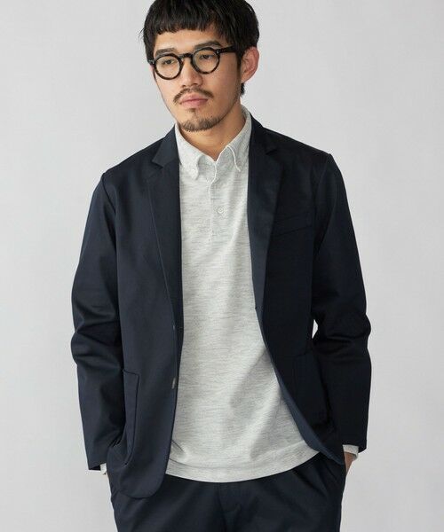 SHIPS / シップス セットアップ | 【WEB限定】SHIPS:〈洗濯機可能〉サテンストレッチ セットアップ（ネイビー）