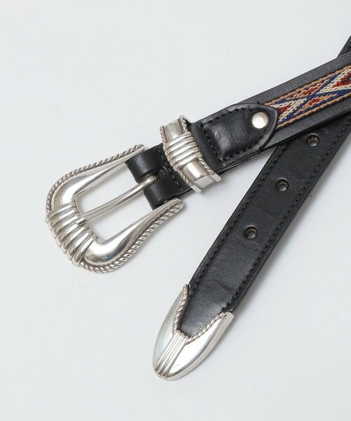 SHIPS / シップス ベルト・サスペンダー | TORY LEATHER: NATIV WEBBING SPIRAL PATTERN | 詳細1