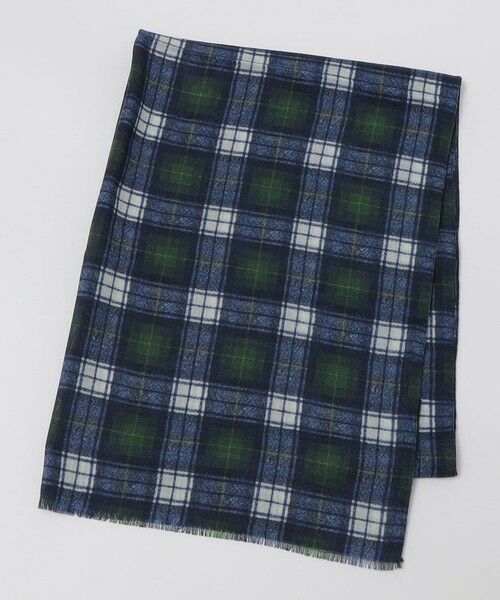 SHIPS / シップス マフラー・ショール・スヌード・ストール | SHIPS: イタリア製 ウール チェック ストール | 詳細1