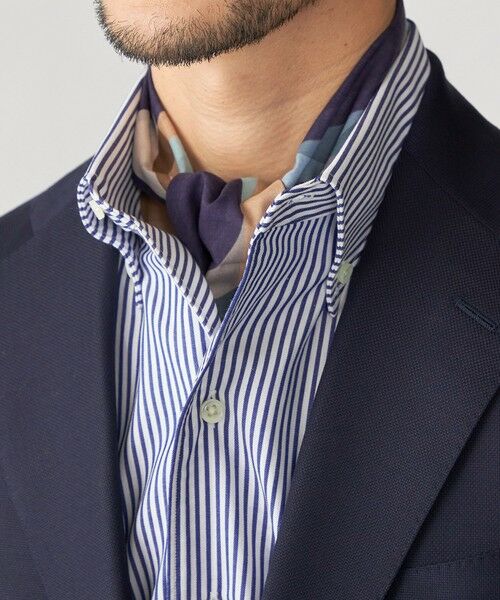 SHIPS / シップス バンダナ・スカーフ | 【SHIPS別注】Bleck: BOWIE コットン サークル スカーフ（ネイビー）