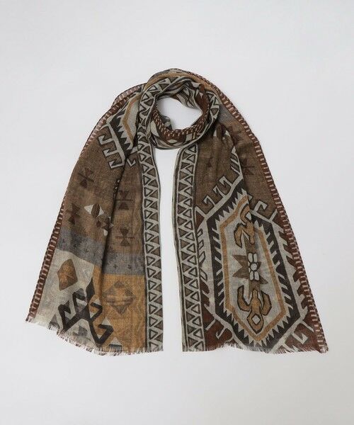 SHIPS / シップス マフラー・ショール・スヌード・ストール | SHIPS: イタリア製 ライト ウェイト トライバル ストール | 詳細3