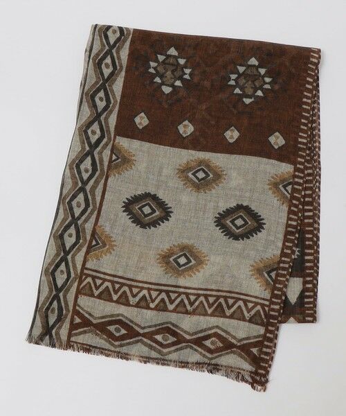 SHIPS / シップス マフラー・ショール・スヌード・ストール | SHIPS: イタリア製 ライト ウェイト トライバル ストール | 詳細4