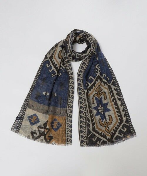 SHIPS / シップス マフラー・ショール・スヌード・ストール | SHIPS: イタリア製 ライト ウェイト トライバル ストール | 詳細10