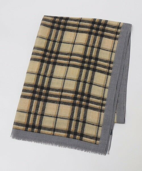 SHIPS / シップス マフラー・ショール・スヌード・ストール | SHIPS: イタリア製 ライト ウェイト オーバー チェック ストール | 詳細2