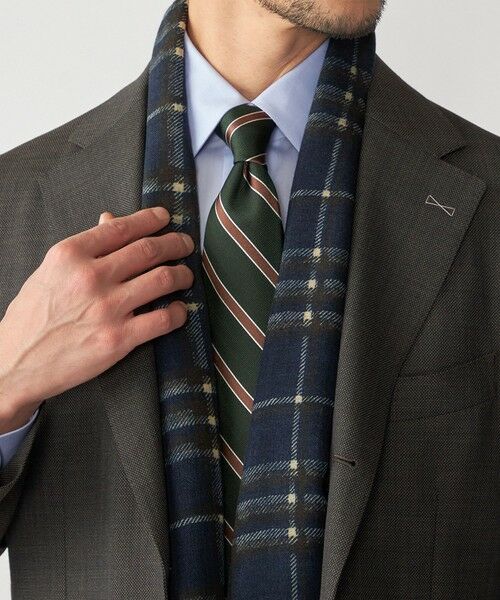 SHIPS / シップス マフラー・ショール・スヌード・ストール | SHIPS: イタリア製 ライト ウェイト オーバー チェック ストール | 詳細6