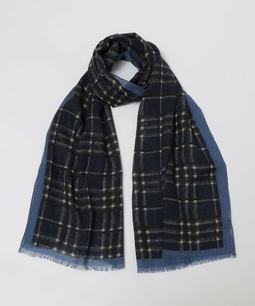 SHIPS / シップス マフラー・ショール・スヌード・ストール | SHIPS: イタリア製 ライト ウェイト オーバー チェック ストール | 詳細7