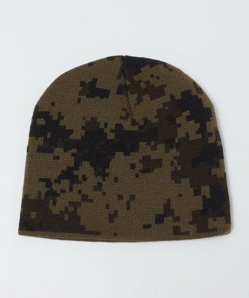 SHIPS / シップス ニットキャップ | City Ambient Products: スーパーストレッチ カモフラージュ柄 ビーニー（オリーブ）