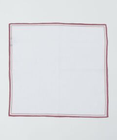 SHIPS / シップス ハンカチ | MUNGAI: カラー フレーム リネン スクエア チーフ