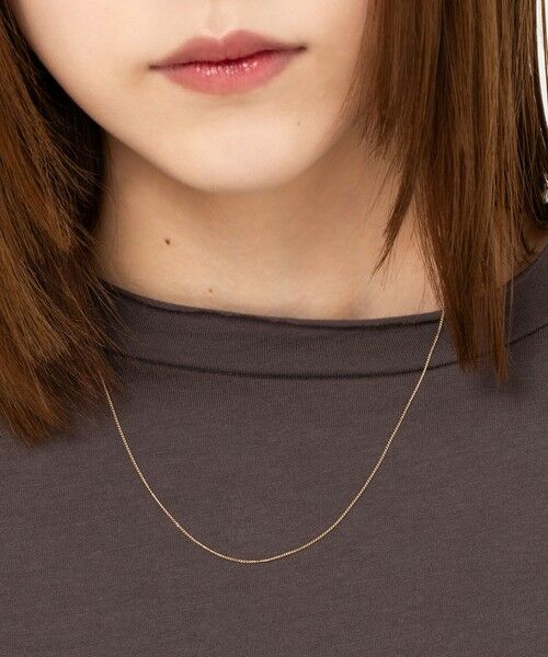 SHIPS / シップス ネックレス・ペンダント・チョーカー | City Ambient Products: K10YG PLANER CHAIN NECKLACE | 詳細1