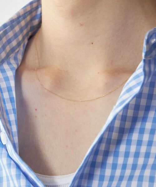 SHIPS / シップス ネックレス・ペンダント・チョーカー | City Ambient Products: K10YG PLANER CHAIN NECKLACE | 詳細3