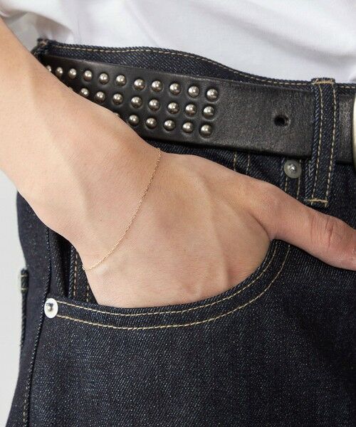 SHIPS / シップス ブレスレット・バングル | City Ambient Products: K10YG GRIME CUT LONG CABLE CHAIN BRACELET | 詳細1