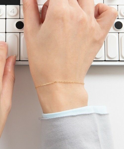 SHIPS / シップス ブレスレット・バングル | City Ambient Products: K10YG GRIME CUT LONG CABLE CHAIN BRACELET | 詳細3