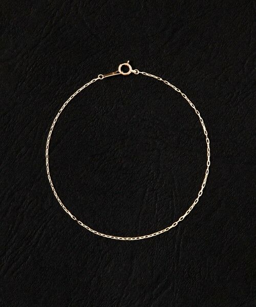 SHIPS / シップス ブレスレット・バングル | City Ambient Products: K10YG GRIME CUT LONG CABLE CHAIN BRACELET（ゴールド）