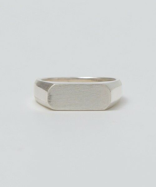 SHIPS / シップス リング | XOLO: SIGNET HAIR LINE THICK | 詳細2