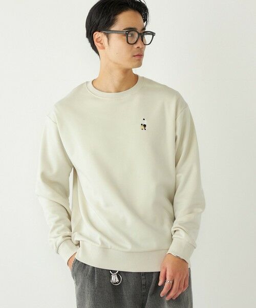 SHIPS / シップス スウェット | 《予約》SHIPS Colors:ワンポイント刺繍 ハイスペック スウェット◆（ライトグレー）