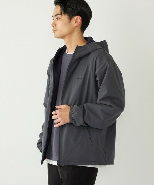 SHIPS / シップス ブルゾン | 《予約》SHIPS Colors:〈洗濯機可能〉Wフェイス リバーシブル ジップ パーカー◆（ダークグレー）