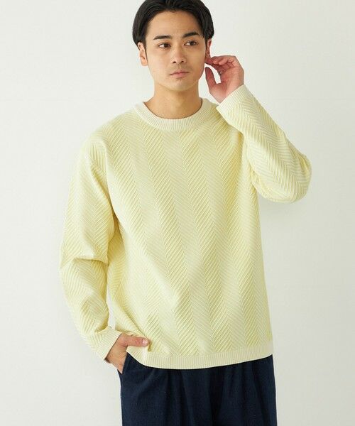 SHIPS / シップス ニット・セーター | SHIPS Colors:〈洗濯機可能〉ヘリンボーン柄 ニット◇ | 詳細15