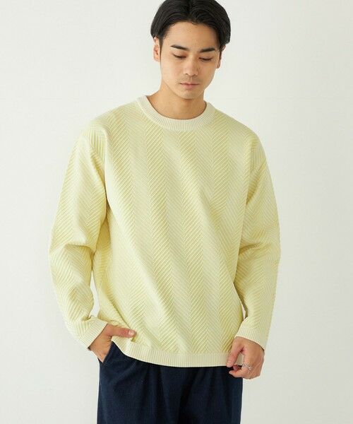 SHIPS / シップス ニット・セーター | SHIPS Colors:〈洗濯機可能〉ヘリンボーン柄 ニット◇ | 詳細16