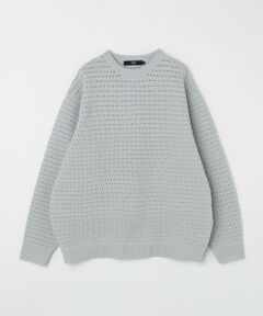 SHIPS / シップス ニット・セーター | 《予約》SHIPS Colors:〈洗濯機可能〉スポンジ メッシュ ニット◆