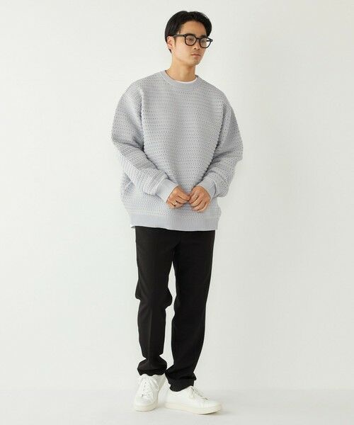 SHIPS / シップス ニット・セーター | 《予約》SHIPS Colors:〈洗濯機可能〉スポンジ メッシュ ニット◆ | 詳細7