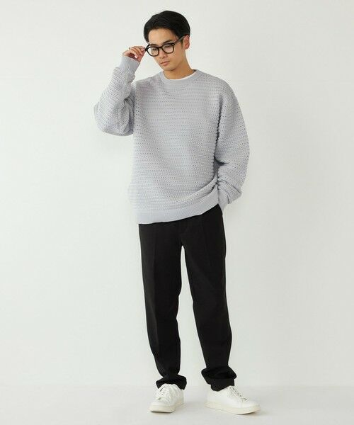 SHIPS / シップス ニット・セーター | 《予約》SHIPS Colors:〈洗濯機可能〉スポンジ メッシュ ニット◆ | 詳細10