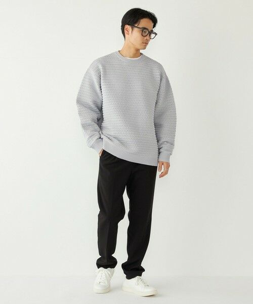 SHIPS / シップス ニット・セーター | 《予約》SHIPS Colors:〈洗濯機可能〉スポンジ メッシュ ニット◆ | 詳細11