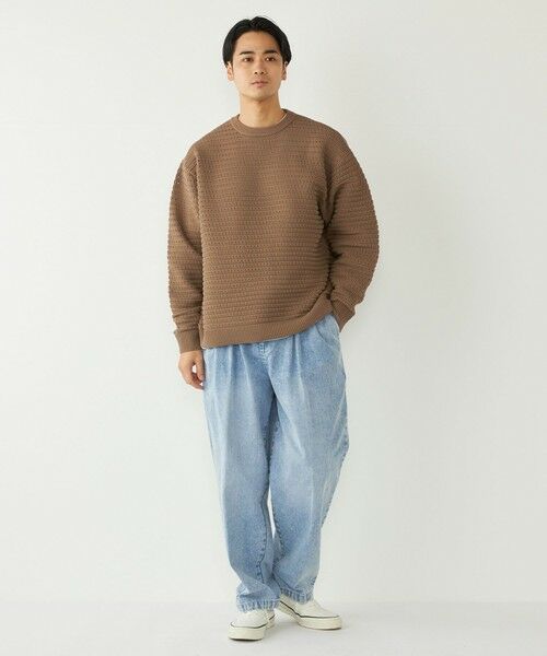 SHIPS / シップス ニット・セーター | 《予約》SHIPS Colors:〈洗濯機可能〉スポンジ メッシュ ニット◆ | 詳細14