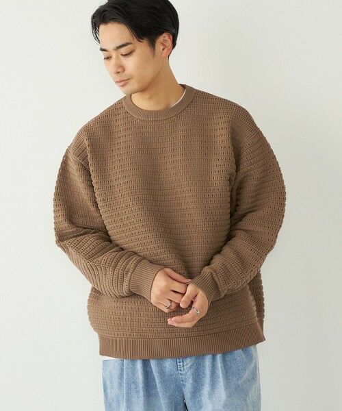 SHIPS / シップス ニット・セーター | 《予約》SHIPS Colors:〈洗濯機可能〉スポンジ メッシュ ニット◆ | 詳細16