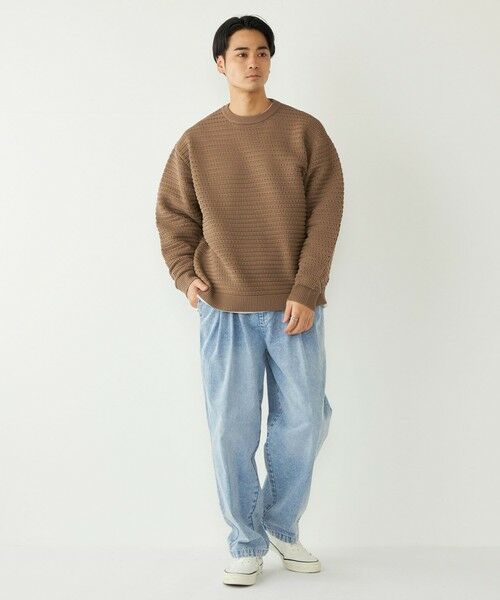 SHIPS / シップス ニット・セーター | 《予約》SHIPS Colors:〈洗濯機可能〉スポンジ メッシュ ニット◆ | 詳細17