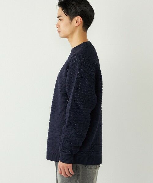 SHIPS / シップス ニット・セーター | 《予約》SHIPS Colors:〈洗濯機可能〉スポンジ メッシュ ニット◆ | 詳細22