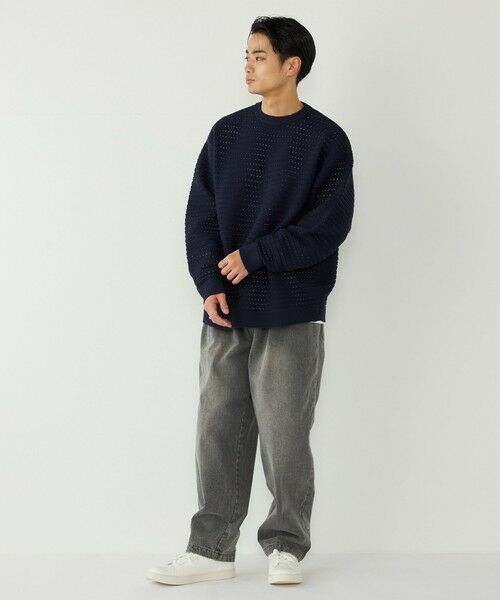 SHIPS / シップス ニット・セーター | 《予約》SHIPS Colors:〈洗濯機可能〉スポンジ メッシュ ニット◆ | 詳細29