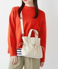 SHIPS / シップス ショルダーバッグ | 《予約》SHIPS Colors:ナイロン ギャザー ミニ トートバッグ◆