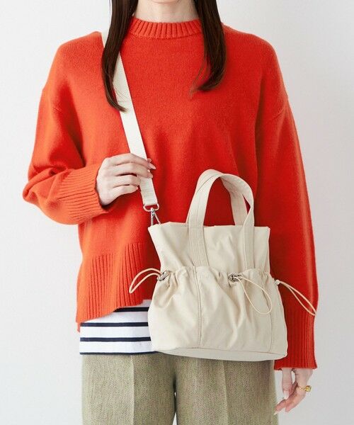 SHIPS / シップス ショルダーバッグ | 《予約》SHIPS Colors:ナイロン ギャザー ミニ トートバッグ◆ | 詳細6