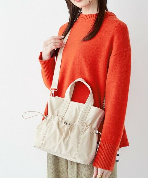 SHIPS / シップス ショルダーバッグ | 《予約》SHIPS Colors:ナイロン ギャザー ミニ トートバッグ◆ | 詳細7