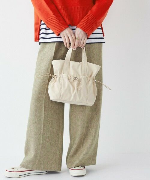 SHIPS / シップス ショルダーバッグ | 《予約》SHIPS Colors:ナイロン ギャザー ミニ トートバッグ◆ | 詳細8