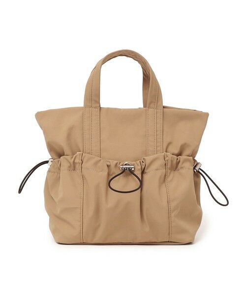 SHIPS / シップス ショルダーバッグ | 《新色・一部追加予約》SHIPS Colors:ナイロン ギャザー ミニ トートバッグ◇（キャメル）