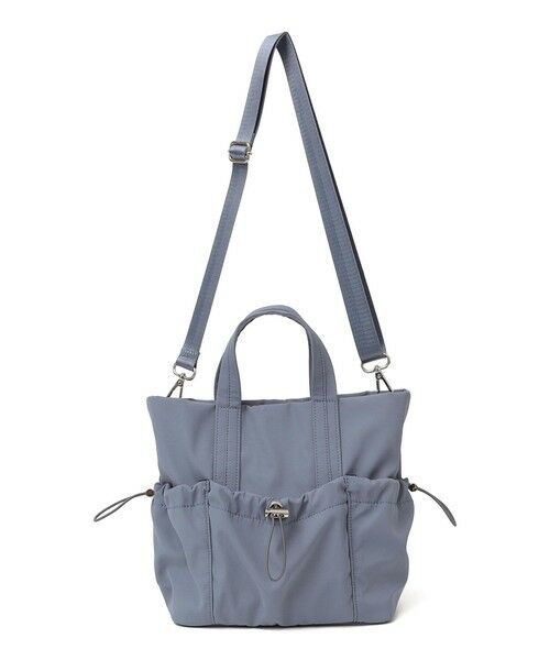 SHIPS / シップス ショルダーバッグ | 《予約》SHIPS Colors:ナイロン ギャザー ミニ トートバッグ◆（ブルー）