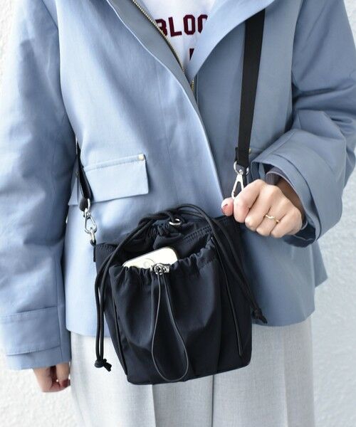 SHIPS / シップス ショルダーバッグ | 《予約》SHIPS Colors:ナイロン ギャザー ミニ ショルダーバッグ◆ | 詳細10