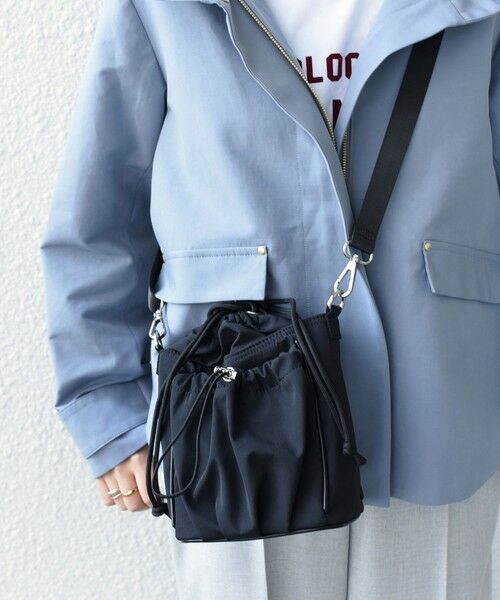 SHIPS / シップス ショルダーバッグ | 《予約》SHIPS Colors:ナイロン ギャザー ミニ ショルダーバッグ◆ | 詳細11