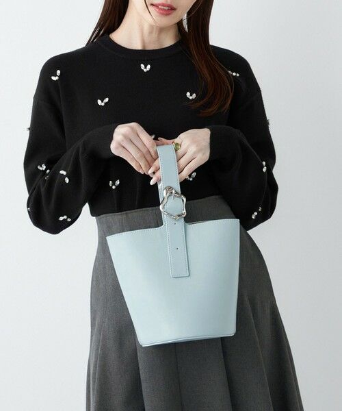 SHIPS / シップス ハンドバッグ | 《予約》SHIPS Colors:ニュアンスバックル ミニ バケット◆ | 詳細18