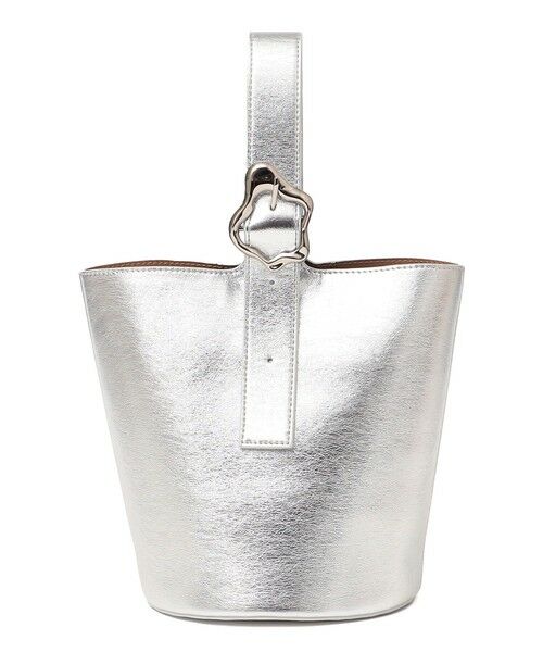 SHIPS / シップス ハンドバッグ | 《予約》SHIPS Colors:ニュアンスバックル ミニ バケット◆（シルバー）