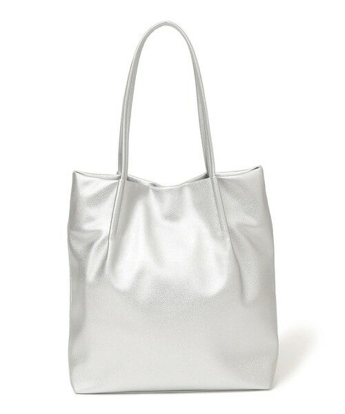 SHIPS / シップス トートバッグ | 《予約》SHIPS Colors:タック ハンドル トートバッグ◆（シルバー）