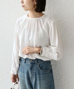 SHIPS / シップス シャツ・ブラウス | 《予約》SHIPS Colors:〈手洗い可能〉デコレーション クルーネック ブラウス◆
