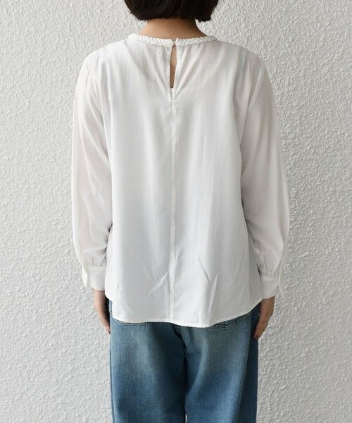 SHIPS / シップス シャツ・ブラウス | 《予約》SHIPS Colors:〈手洗い可能〉デコレーション クルーネック ブラウス◆ | 詳細11