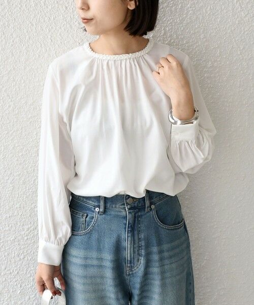 SHIPS / シップス シャツ・ブラウス | 《予約》SHIPS Colors:〈手洗い可能〉デコレーション クルーネック ブラウス◆ | 詳細17