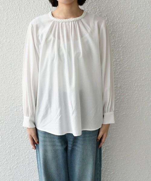 SHIPS / シップス シャツ・ブラウス | 《予約》SHIPS Colors:〈手洗い可能〉デコレーション クルーネック ブラウス◆ | 詳細9